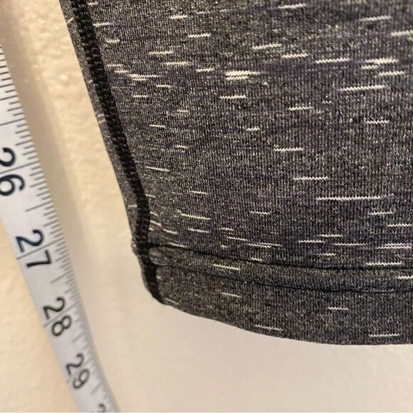 Lucy tech compression yoga leggings pockets zipper drawstring Heathered gray-S - Picture 6 of 15